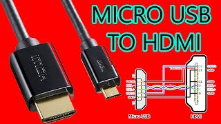 micro usb to hdmi cable connection [upl. by Alfonse]