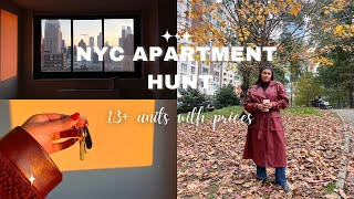 NYC APARTMENT HUNTING  13 tours w prices [upl. by Onateyac]