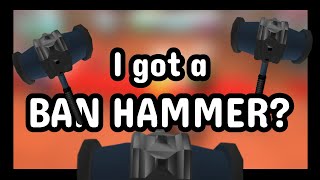 Using a BAN HAMMER in ROBLOX  Exploiting [upl. by Aihtenyc]