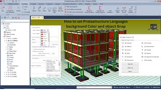 Set Protastructure Environment Change Language Change Background Color Set Object Snap [upl. by Llevel]