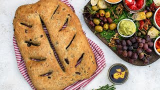 Mediterranean Herb and Olive Fougasse Recipe [upl. by Nhguavoj924]