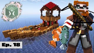 Gone Fishing 🐟 Cottage Witch Modded Minecraft  Episode 18 [upl. by Zerat]