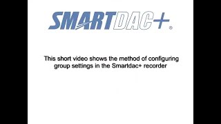 Yokogawa SMARTDAC Paperless Recorder How to Configure Group Settings [upl. by Eadahs22]