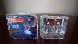 OSRAM Cool Blue BOOST 5000k vs Cool Blue Intense 4200k [upl. by Gregrory]