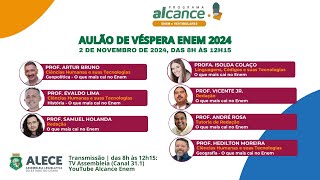 PROGRAMA ALCANCE ENEM 02112024  AULÃO DE VÉSPERA ENEM 2024 [upl. by Flessel395]