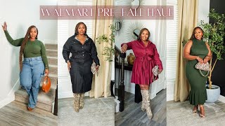 Walmart Fall Haul  Plus Size Fall Fashion [upl. by Tove]