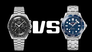 Speedmaster vs Seamaster 300M  Which Omega is best [upl. by Adnohrahs]