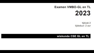 Wiskunde Examen Vmbo GLTL 2023 Tijdvak 2 Opg 12 tm 16 [upl. by Leia703]