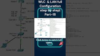 How to configure Wireless amp LAN Network WLC amp LAN full Configuration step by step Part 18 [upl. by Rema315]