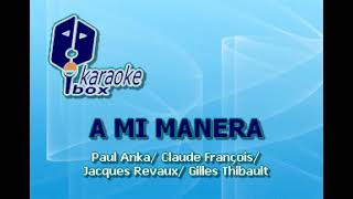 A MI MANERA KARAOKE VICENTE FERNANDEZ [upl. by Husch]