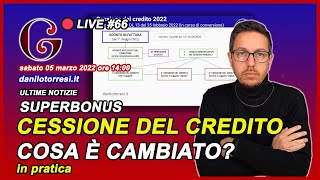 🔴 SUPERBONUS 110 come cambia la cessione del credito nel 2022 66 [upl. by Sternick620]