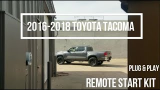 20162018 Toyota Tacoma HKey Plug amp Play Remote Start Kit Installation [upl. by Ymled]