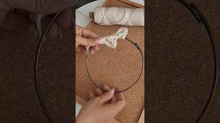 makramé levél minta karika alapra  macrame leaf macrametutorial [upl. by Carline]