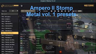 Ampero II Stomp  Metal vol 1 presets [upl. by Nivrek]