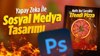 Yapay Zeka ile SOSYAL MEDYA TASARIMI  Photoshop Yapay Zeka Kullanımı [upl. by Adabelle]