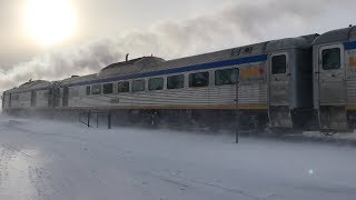 20190131 VIA 185 Sudbury  White River Budd Car [upl. by Reggis]