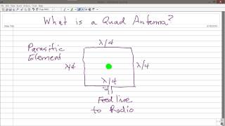 What is a Quad Antenna [upl. by Ariaek853]