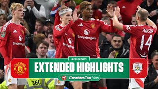 Manchester United vs Barnsley Extended Highlights  Carabao Cup  CBS Sports Golazo [upl. by Ryley]