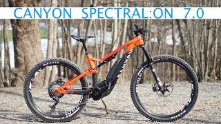 2019 Canyon SpectralOn 70 review  eMTB Videos [upl. by Flosser]