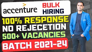 🔥Accenture Bulk Hiring 2024  100 Response amp no Rejection Message  Any Graduate🔥 [upl. by Thistle927]