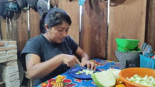 Preparo saludable guisado de chilacayota receta de mi mamá Marcelina 😍 [upl. by Drummond]