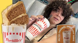 Portillo’s Caramel Spice Cake Shake is AMAZING [upl. by Gustafson]