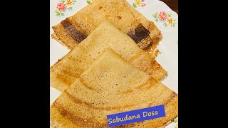 Sabakki dosaSabudana dosa kannadaSeemeakkiSeemeakki dosabreakfast recipedosa reciperuchi aduge [upl. by Sihtam]