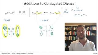 Conjugation 4 Diene Additions with HX [upl. by Nilkoorb]