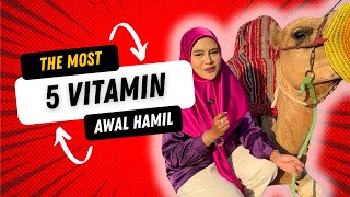 5 vitamin penting ketika trimester pertama [upl. by Yuji197]