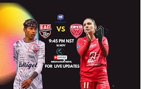 Sabitra Bhandaris Team Guingamp vs Dijon Foot  LIVE  French Womens League [upl. by Eolanda]