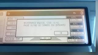 Comment corriger le code Erreur U101 avec Sharp MXM450N Réalisée et Présentée Par OTEC MS [upl. by Serle]