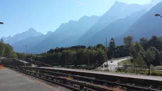 TMR electric railcars at Les Houches [upl. by Nrubua]