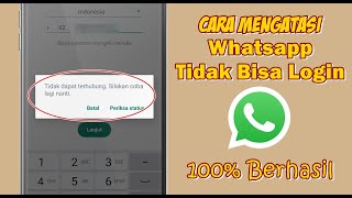 Cara Mengatasi Tidak Bisa Login Di Whatsapp Terbaru 2023 [upl. by Wester]