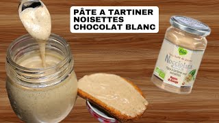 Pâte à tartiner maison aux noisettes et chocolat blanc [upl. by Aerdnuahs]