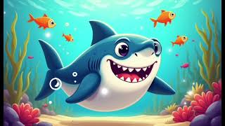 Baby Shark Poem Kids Fun Baby cartoon kidssong kidslearning kidsvideo kids [upl. by Arlinda]