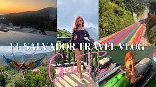 EL SALVADOR TRAVEL VLOG  GIRLS TRIP Rainbow Slide Jet Skiing Zip lining Beto’s and more [upl. by Ortrud]