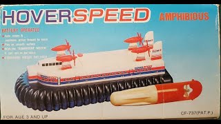 Hoverspeed vintage toy hovercraft test drive [upl. by Sklar]