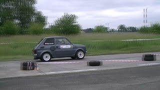 Fiat 126p Rally Car  Swap Honda CBR 900 RR [upl. by Iniretake]