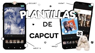 PLANTILLAS para CAPCUT aesthetic 🌙  ¿Como usar plantillas en Capcut [upl. by Cal]