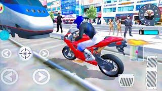 🔴LIVE ✅ Car Games  3D Driving Class Simulator  Bullet Train Vs Motorbike Driving Game  Gameplay [upl. by Eslud46]