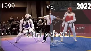 Old school vs modern TKD  1999  2022 highlights imp dont try this at home 🏠 [upl. by Arabel]