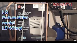 Dehumidifier Wet Basement Cure LG LD451egl [upl. by Annawit]