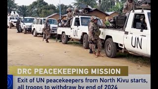 UN peacekeeping mission starts DRC exit [upl. by Isdnyl]