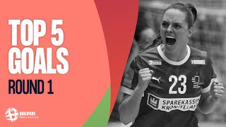 Top 5 Goals  Round 1  Womens EHF EURO 2024 Qualifiers [upl. by Icram254]