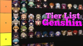 ðŸ‘‘Los Mejores Personajes De Genshin ðŸ’¥ Tier List Genshin Impact GENSHIN IMPACT [upl. by Gausman718]