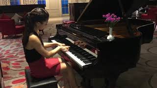 Robbie Williams  Feel piano cover by Albena Stoilova in Rixos Premium Belek [upl. by Annwahs]