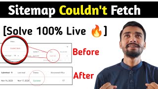 🔥Live Solve How To Fix Couldn’t Fetch Sitemap Error on Search Console in Hindi [upl. by Cristi]