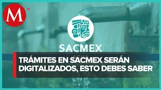 Sacmex crea plataforma digital para facilitar los trámites relacionados con el sistema de agua [upl. by Assirolc]