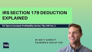 IRS Section 179 Deduction Explained [upl. by Aveer169]