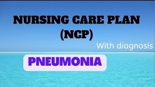 Nursing care plan on Pneumonia in nursing Bscnursing amp Gnm viralvideo [upl. by Merc]